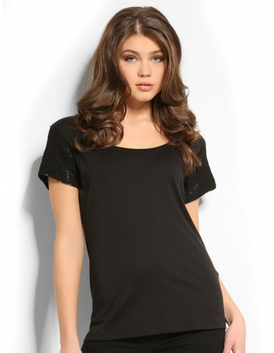 9996 MARICE KNIT TOP - T-shirts - Guess - Schwarz